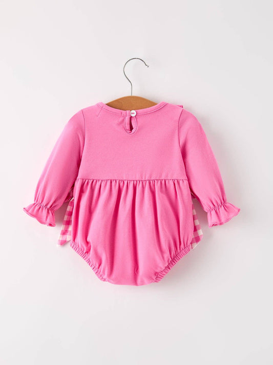 Rylee Faith Designs - "GOBBLE" Smock Embroidery Baby Girl Romper