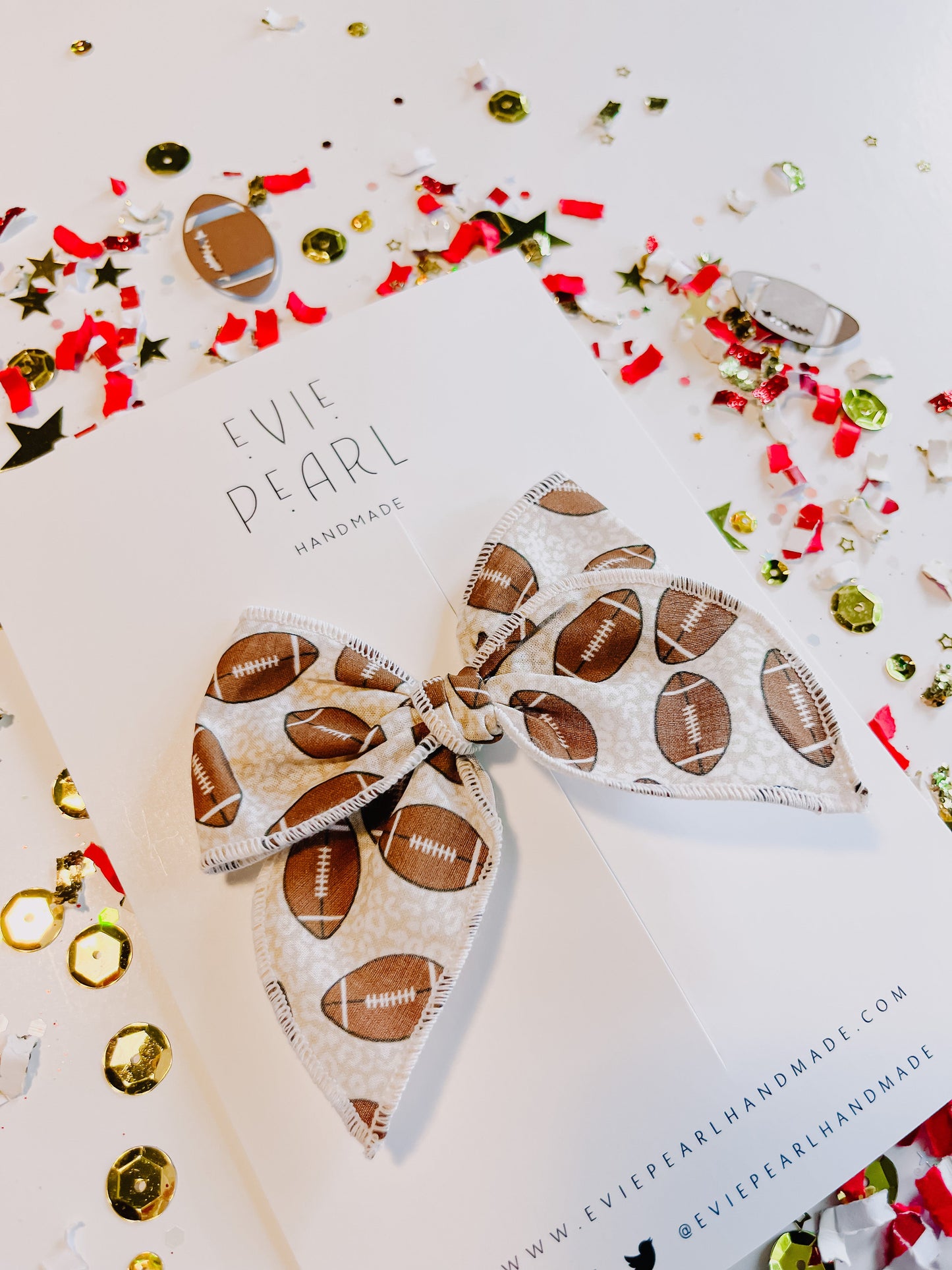 Leopard Football Oversized Game Day Bow