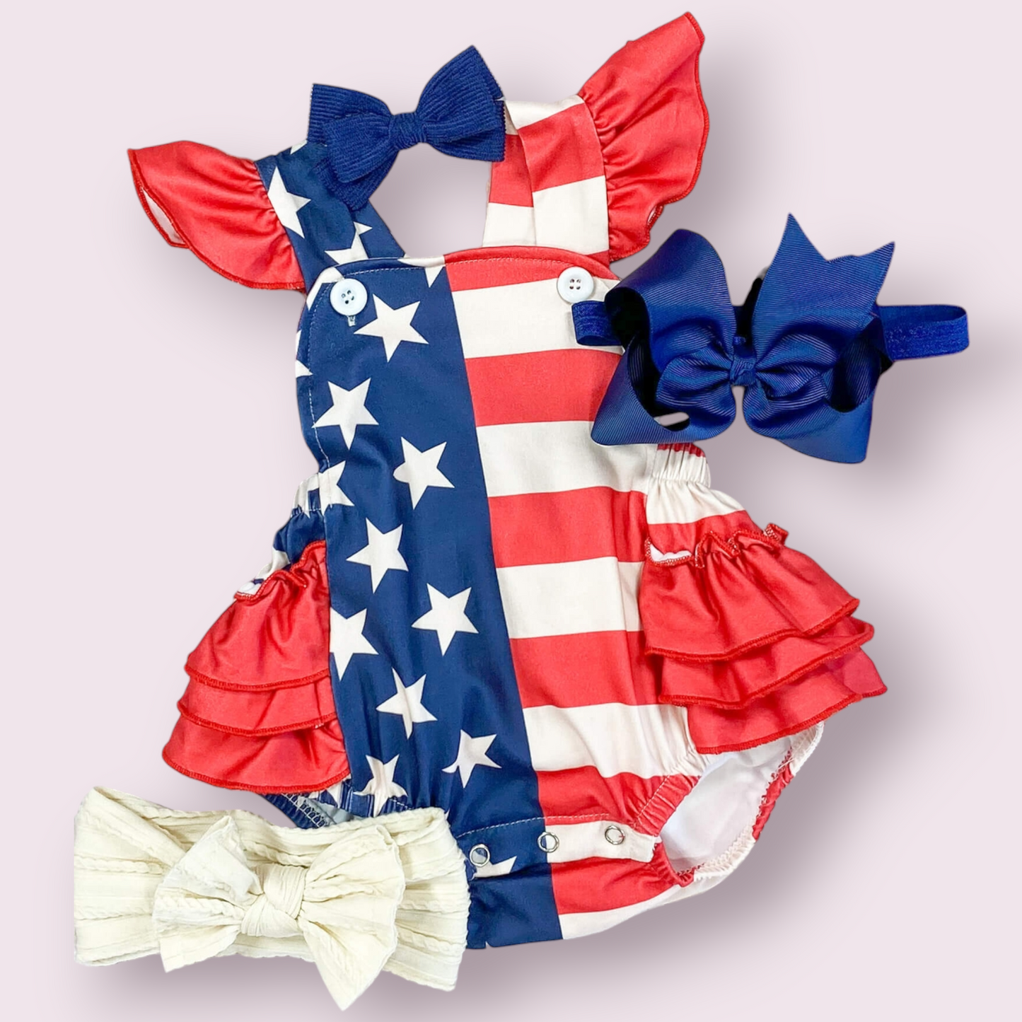 American Flag Romper