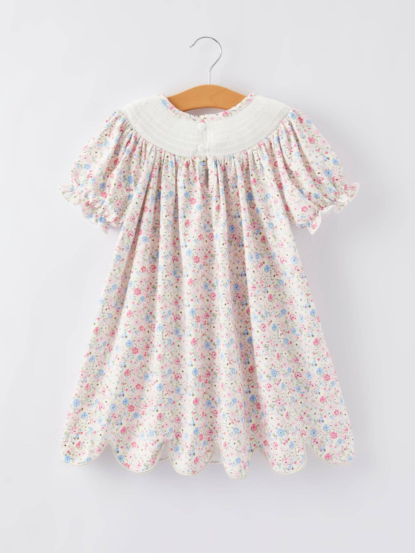 Rylee Faith Designs - Football Smock Embroidered Girls Dress