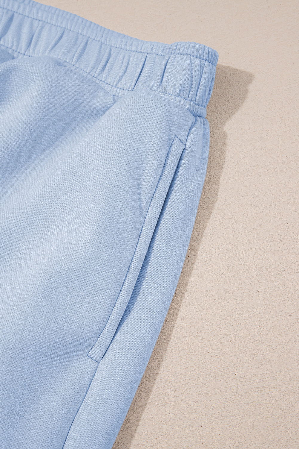 Beau Blue Puff Sleeve Pearl Embellished Scallop Trim Top 2 Piece Skort Set