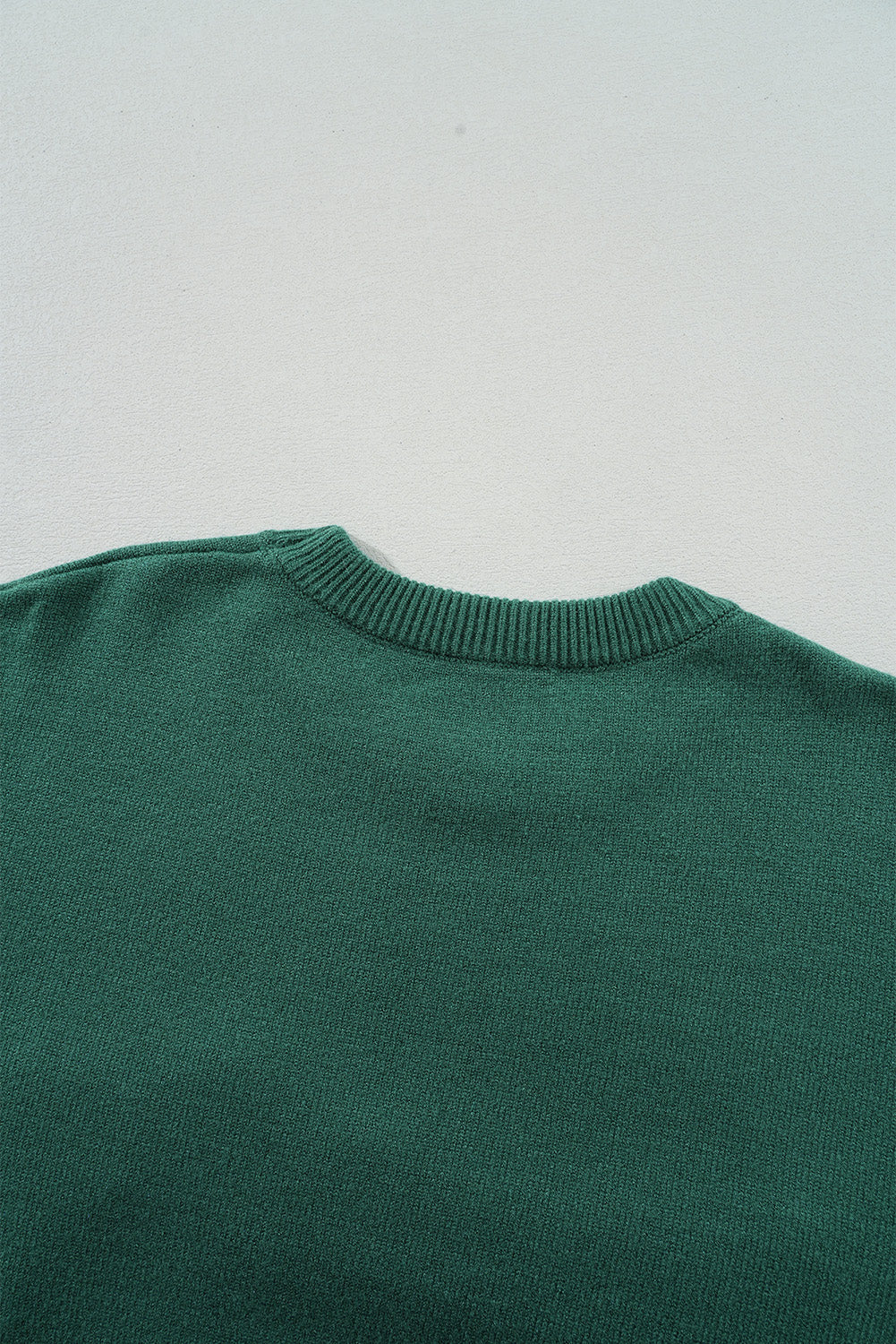 Green Pearl Beaded Merry Casual Sweater