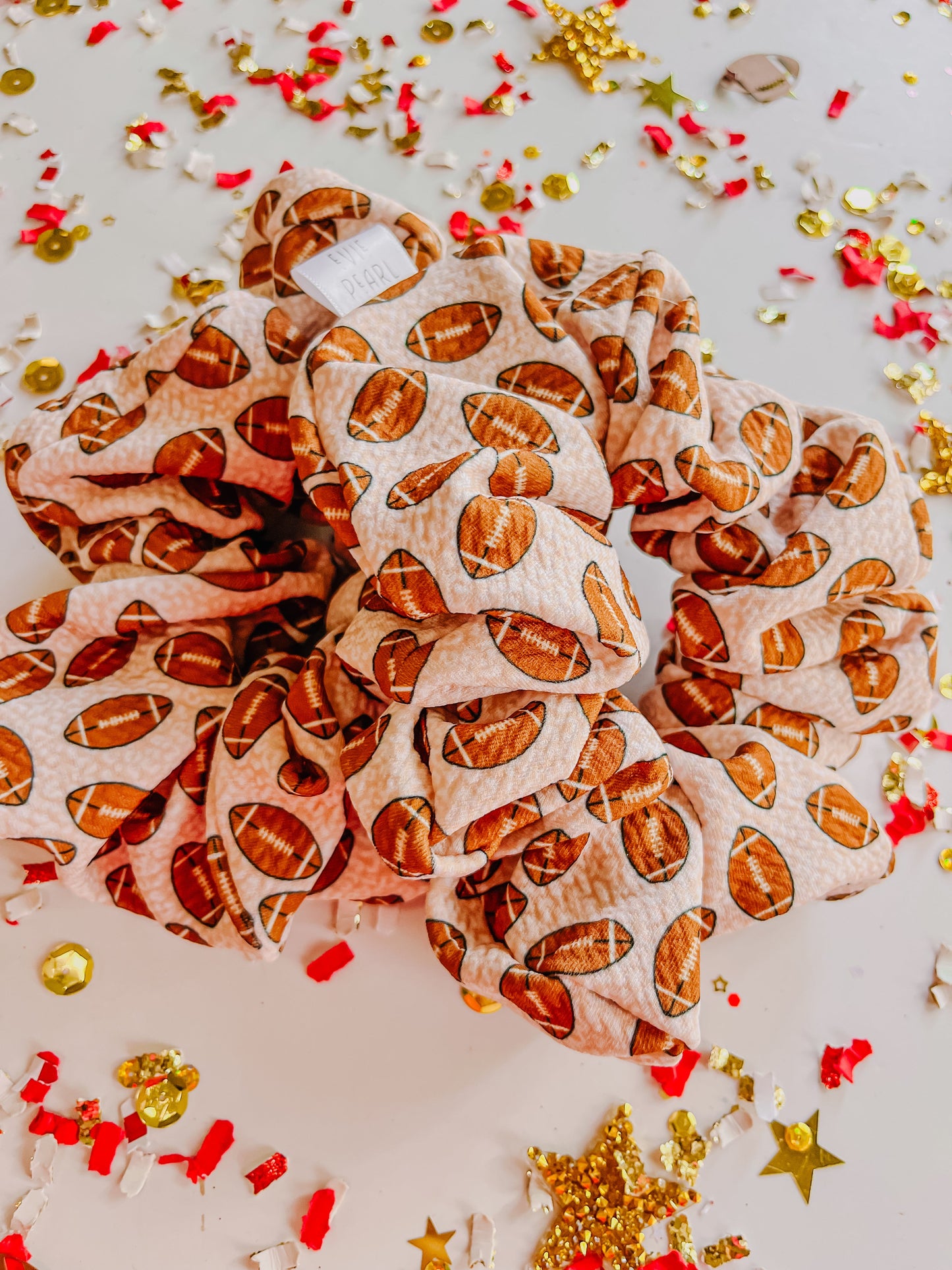 Oversized Football Scrunchy