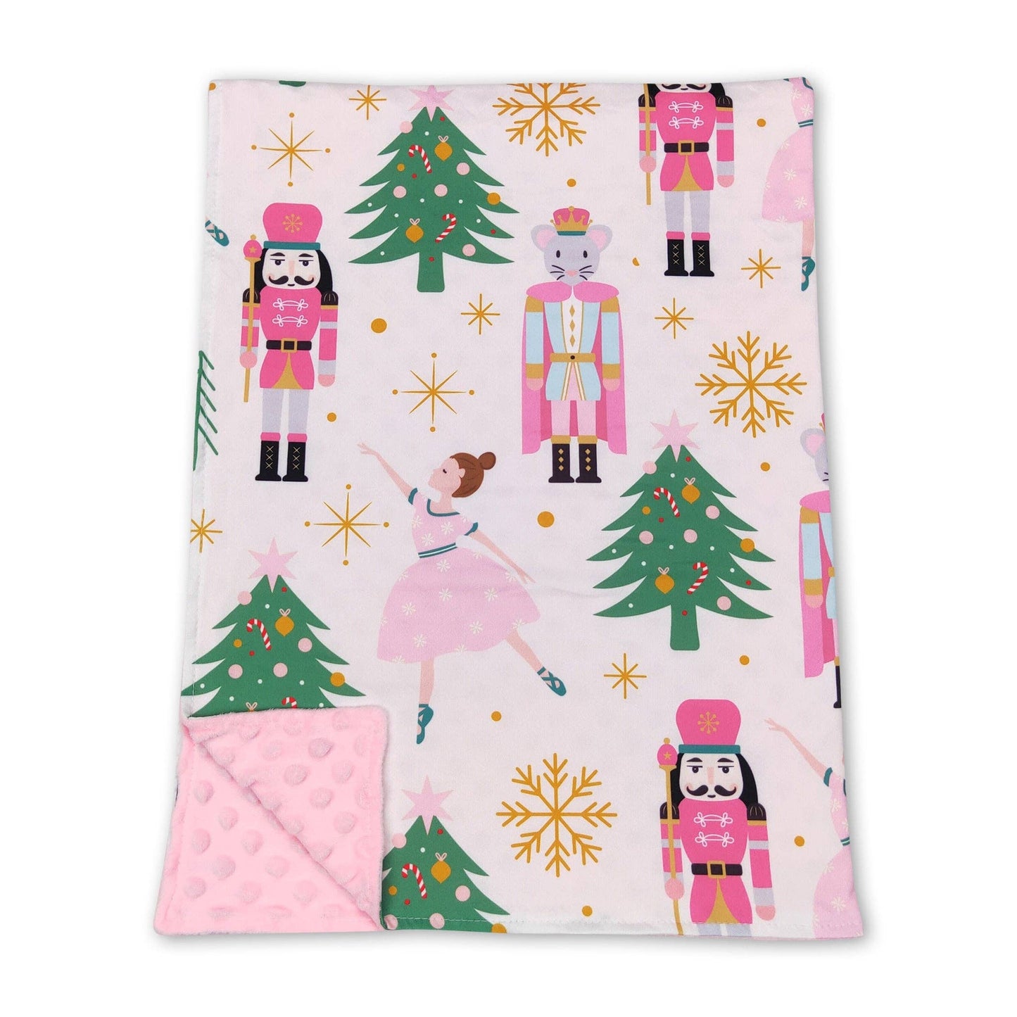 Yawoo Garments - Christmas tree pink ballet baby girls blankets