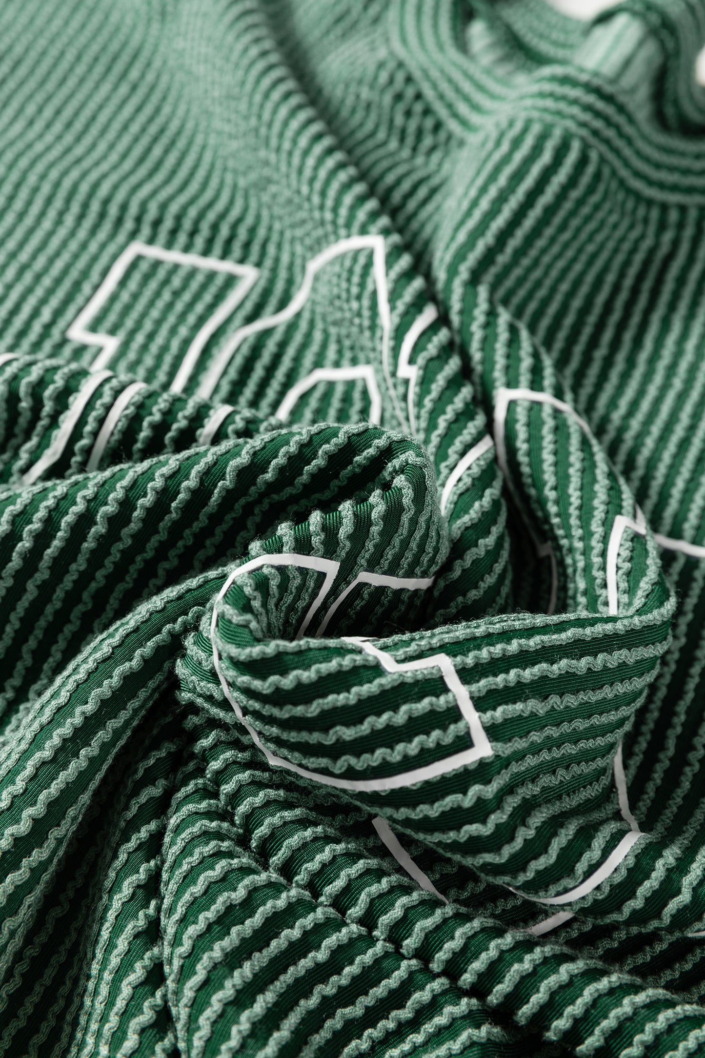 Red Twisted Rib MERRY Loose Long Sleeve Top