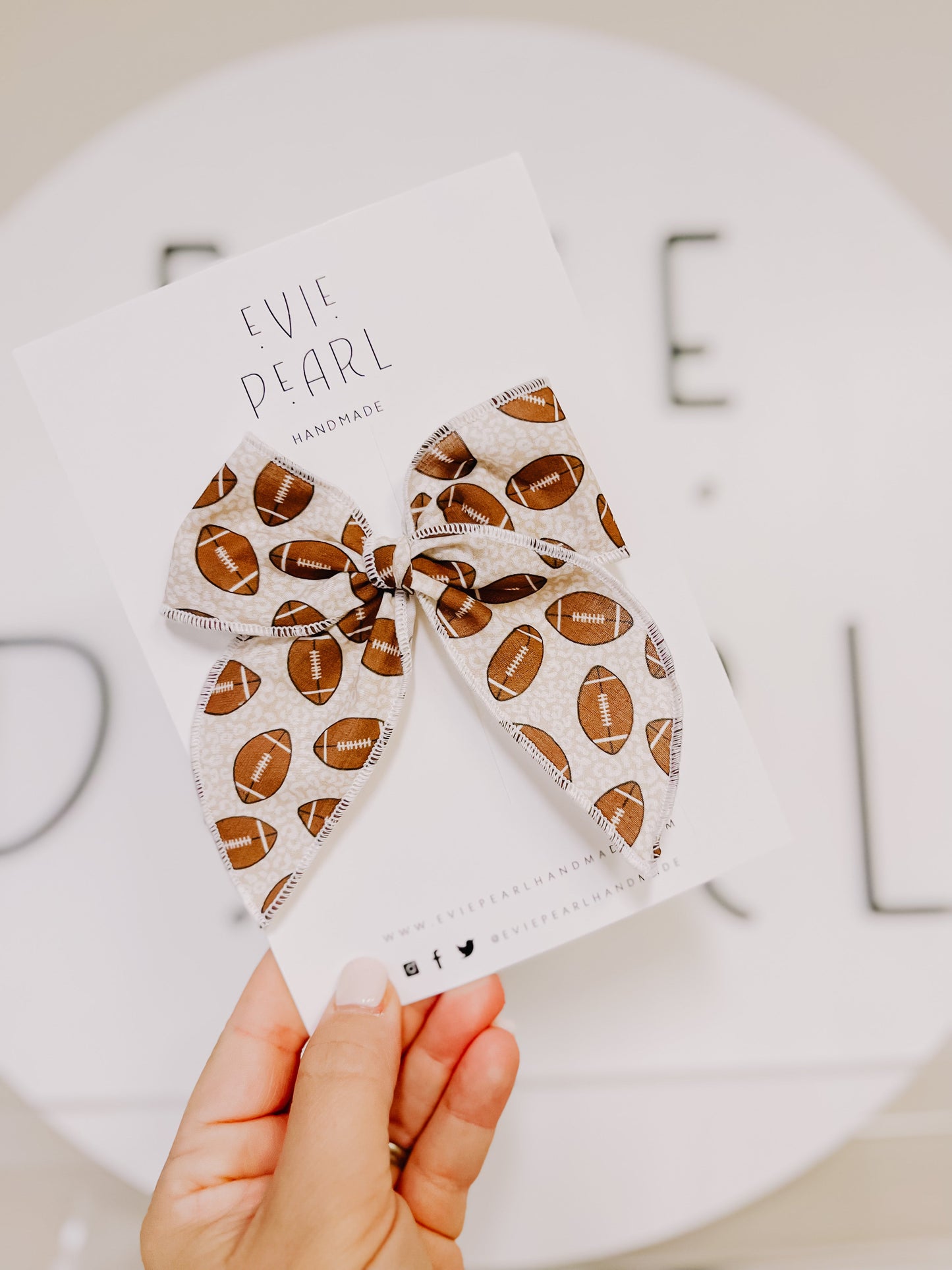 Leopard Football Oversized Game Day Bow