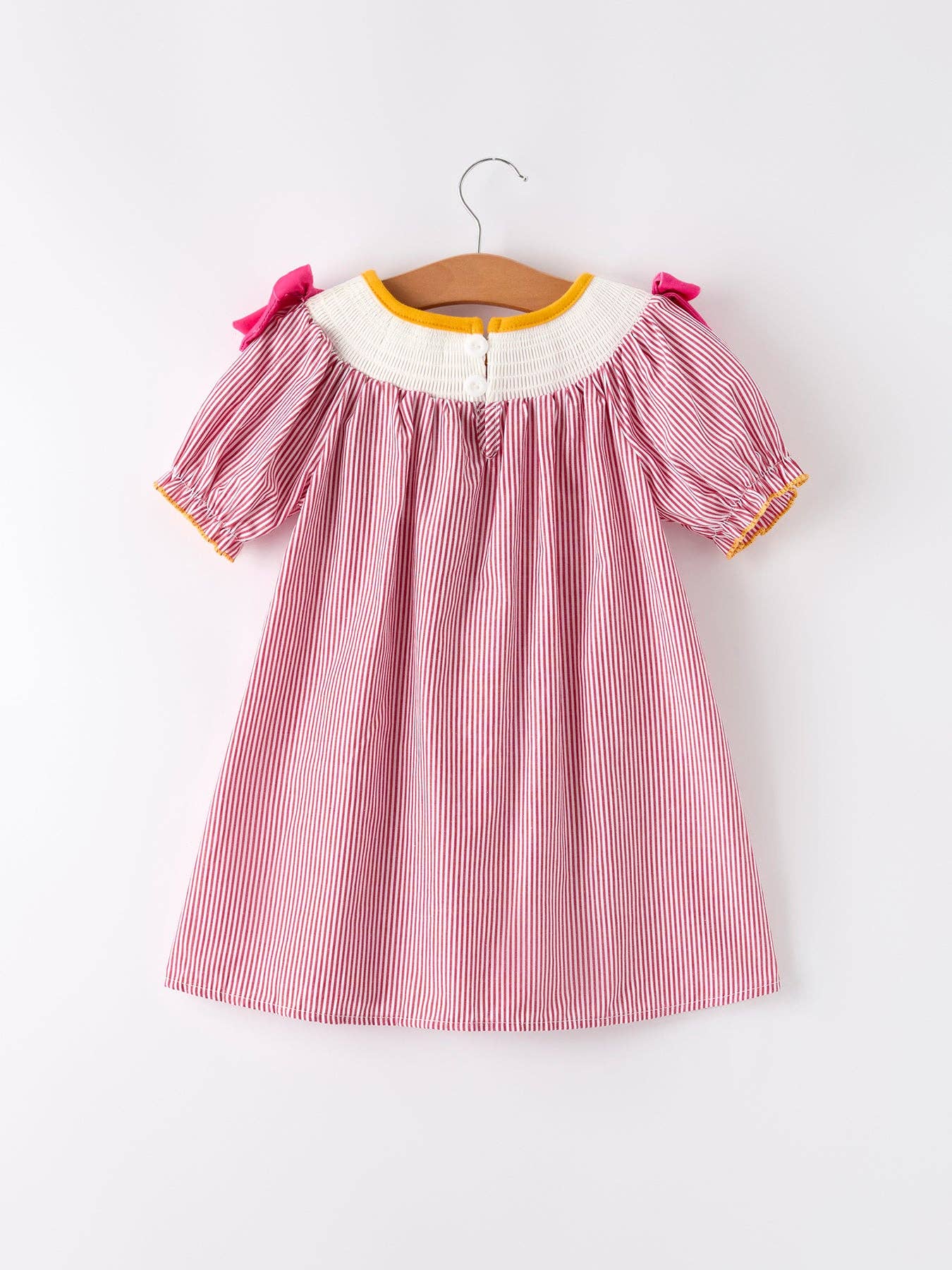 Rylee Faith Designs - Rooster Smock Embroidered Girls Dress