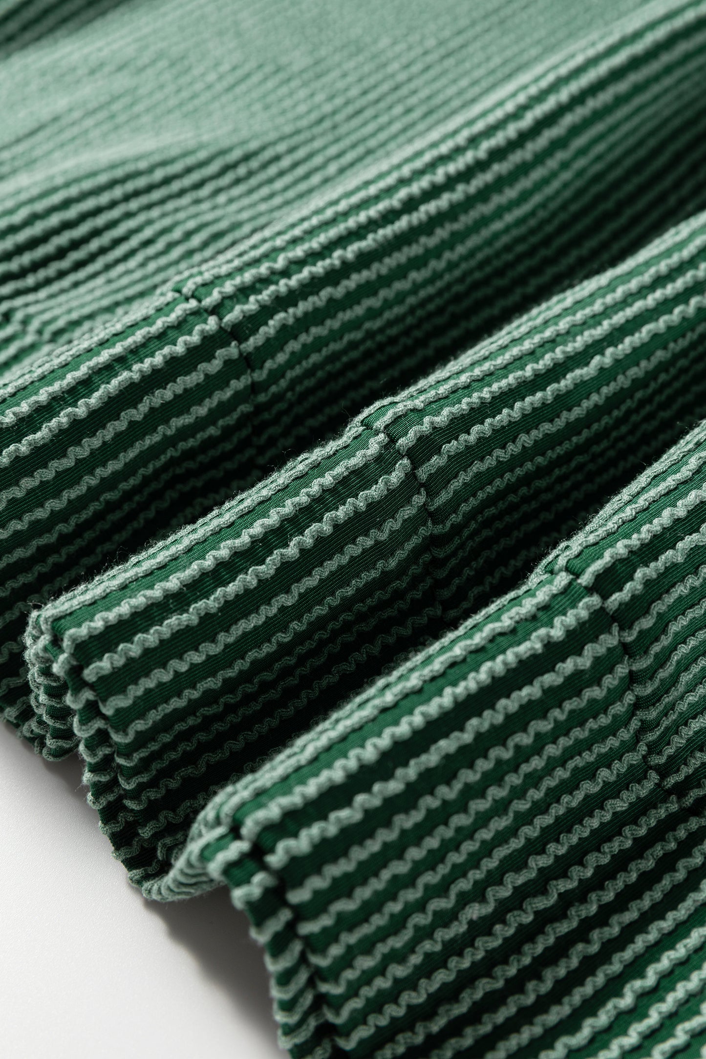 Red Twisted Rib MERRY Loose Long Sleeve Top