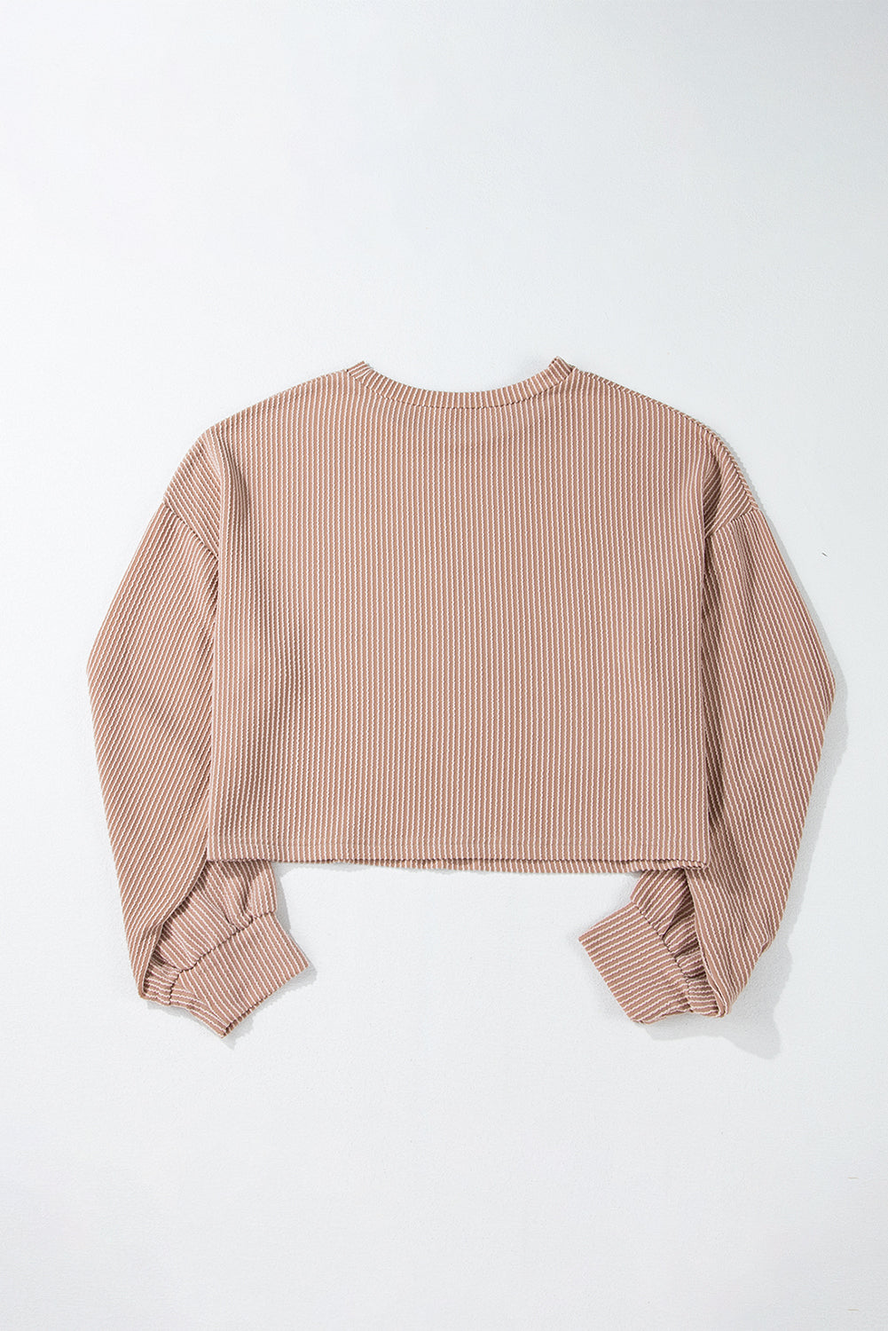 Game Day Leopard Lightning Crop Corded Knit Top